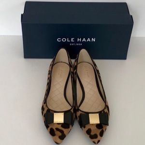 NWOT Cole Haan Leopard Flats